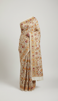 Lotus White Embellished Festive Saree