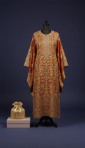 Gold Silk Chikankari Kurti